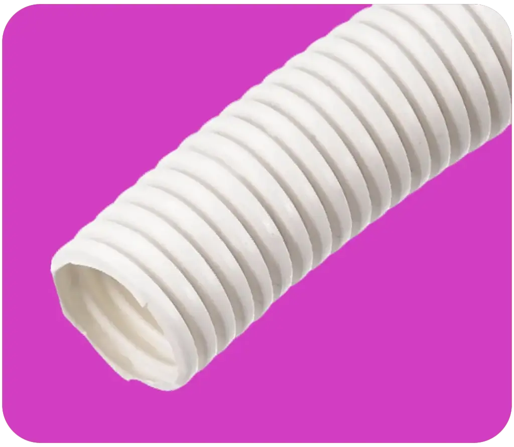 1/2" Split Loom - White (50')